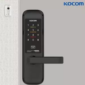 KOCOM 무타공 도어락 KDL-M5000S 현관문 디지털 번호키 바로잠김