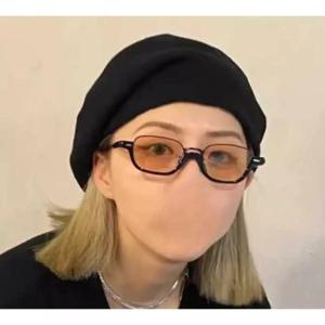 역반무테 남여공용 역무테 반뿔테 하금테 복고풍