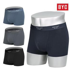 BYC 남성용 프리미엄 소프트 남자 드로즈 팬티 4종 세트 비와이씨