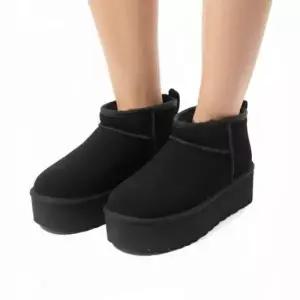 어그 MUST IT_ UGG 클래식 울트라 미니 플랫폼 여성 부츠 블랙 1135092 통굽 양털부츠