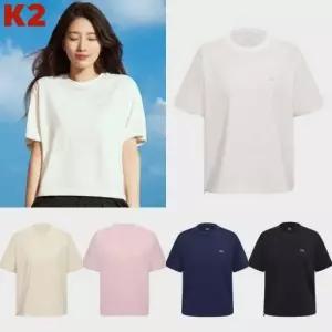 K2  여성 여름 시원서커 아이스 반팔 라운드 티셔츠 KWM25254