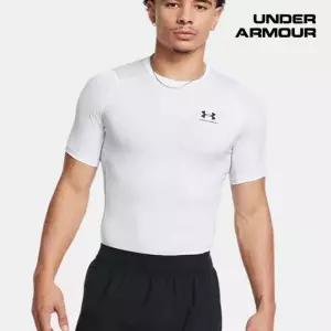 언더아머 남성 HeatGear 컴프레션 반팔 1361518-100 1933396