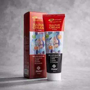 케라틴 유황 글루타치온 MSM 핫 스포츠 마사지크림 150ml, 1개