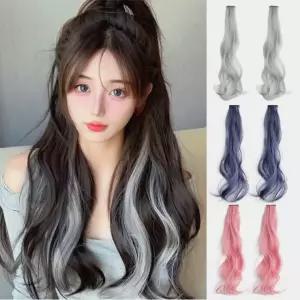 아이돌 헤어 피스 가발 EX41 긴머리 피스 연예인 브릿지 여자 붙임머리 헤어 여성 부분 가발