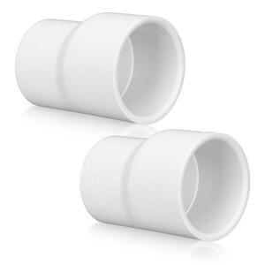 Pushglossy 8cm 11 11 4인치 PVC 관개 스케줄 고유량 커플링과 배관 편심 파이프 피팅 용량 429E 2개 호환 시리즈 40 감속기