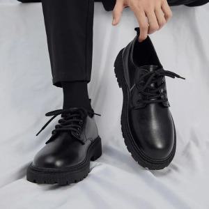 남자 편안한 키높이 무광 구두 더비슈즈 로퍼 4cm