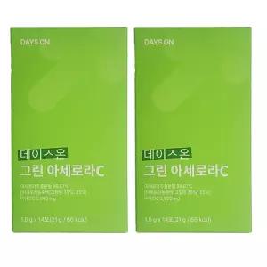 데이즈온 그린 아세로라C 천연 자연 유래 비타민C 분말 14포, 2개 CB
