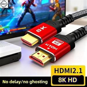 MINGCVIL 48Gbps HDMI 호환 2.1 케이블 8K 60Hz 1m 2m 3m 5m 4K 120Hz HDR 3D 효과 비디오 HDTV PC용