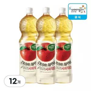 웅진식품 자연은 사과 1.5L, 12개