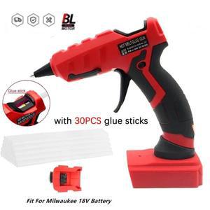 밀워키용 무선  글루건, 18V 배터리, 30 개, 7mm 스틱, 초  예열, 예술 및 DIY 무)