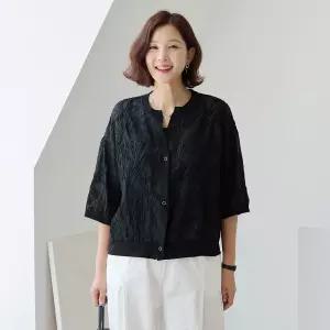 김여사, (신상)(55-77) 럭셔리 자카드 썸머 자켓 3JK606119 엄마옷 중년여성 50대 60대