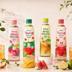 티로그 아이스티 제로 500ml 총 24개 (복숭아6+청귤6+망고수박6+자두6)