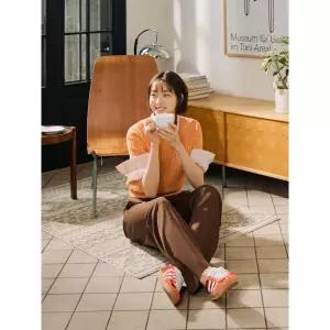 빈폴 레이디스 드로우 스트링 세미 와이드 팬츠 브라운 BF5321C01D 5151104