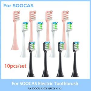 Xiaomi SOOCAS X3 X5 V1 X3U 5-10pcs 브리 슬 헤드 전동 칫솔 듀퐁 밀봉 패키지 용 교체 브러시