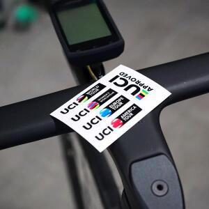 5개/시트 UCI 사이클링 스티커 자전거 상단 튜브 핸들바 or 시트포스트 액세서리용 무접착 장식 데칼
