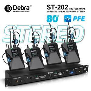 ST-102 or 전문 무선 인이어 모니터링 시스템 UHF 스테레오 거리 범위 80-150m 무대 극장에 적합