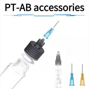 DSPIAE PT-AB 워시 프리 에어 브러시 액세서리 50ml 페인트 혼합 병 0.3/0.5mm 전문 스프레이 바늘 도구