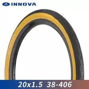 INNOVA 20x1.5 406 접이식 자전거 타이어 경량 노란색 가장자리 20인치 소형 휠 320g/pc 38-406