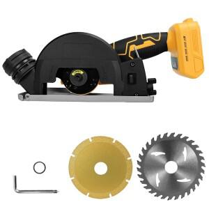 브러시리스 bldc 미니 앵글 그라인더 1000W 무선 원형 톱 DEWALT 호환 20V 배터리용 3단 목재 플라스틱 금