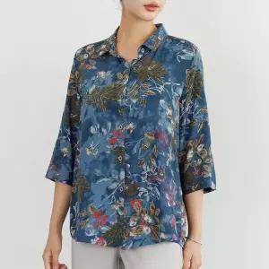 (∼88size)디플카라풍기포인견블라우스 TBF3259