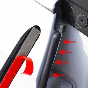 2pcss 자동차 고무 씰 스트립 필러 도어 Weatherstrip B 기둥 보호 실링 실란트 액세서리 스티커