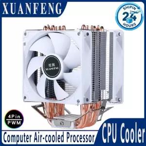공랭쿨러 XUANFENG 컴퓨터 쿨러 프로세서 246 히트 파이프 공냉식 CPU 쿨링 팬 호환 LGA2011 x99 E5 2066 1