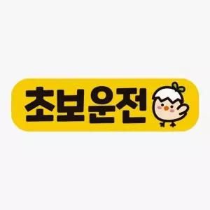 [RIZPICK]초보운전 차량스티커 차량용스티커 자동차자석 고휘도반사