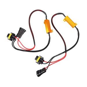 자동차 부하 저항기 오류 캔슬러 LED 디코더 캔버스 프리 와이어링 라이트 50W H1 H3 H7 9006 hb3 h9 h8 h1