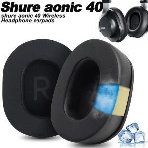 Shure aonic 40 용 이어폰 패드 무선 교체 헤드폰 귀마개 메쉬 천 메모리 커버 스폰지 단백질