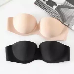 [라일리여성언더웨어] Rly 여성 끈 포함 뽕브라 오프숄더 비치 수영복 브라