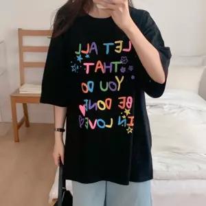 빅사이즈 606 인러브팝컬러티셔츠 DLIU970