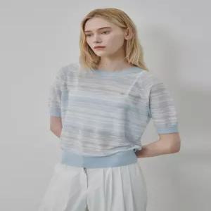 [AK수원점] [올리브데올리브] 2도 스트라이프 슬럽 나그랑 풀오버 OK6MP6130