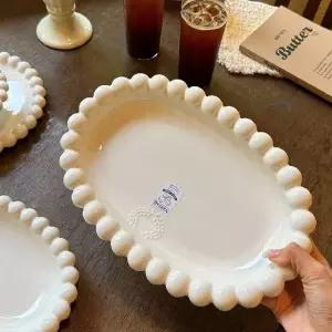 타원 접시 오벌 플레이트 파스타 그릇 Oval 도자기 브런치 카페 디저트 오발접시 샐러드
