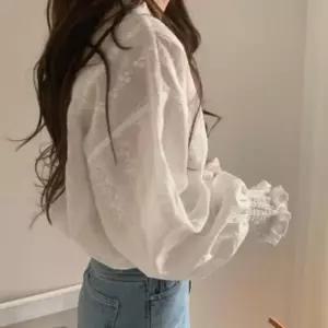 [라일리여성의류] Rly 블라우스 여성상의 플 소매 프릴 러블리 데이트룩