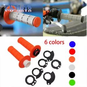 오토바이 그립 7/8 22mm 핸드 (야마하 혼다 가와사키 스즈키 KTM 먼지 자전거 빨간