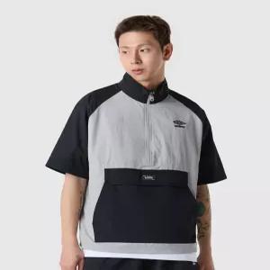 엄브로 썬샤워 스탠넥 반팔 아노락 그레이(UQ321CWT71) 5178841