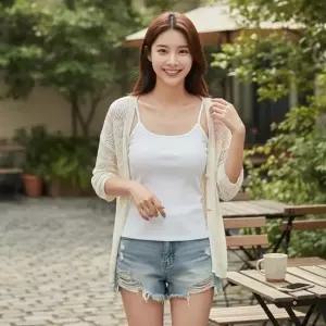[라일리여성언더웨어] Rly 벨즈노 베이직 슬리브리스 브라캡 나시티 민소매 50679750)
