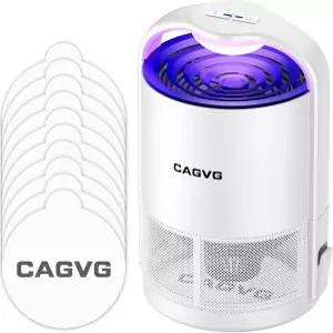 CAGVG 플라이 트랩 실내 과일 곤충 냇 조절 가능한 조명 벌레 재퍼 킬러 캐처 10개 리필 화이트