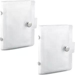 SOFPLATE 2팩 3x4in 클리어 미니 사진 앨범 Instax 필름 폴라로이드 36 포켓 PVC 지갑 홀더 커버 3인치