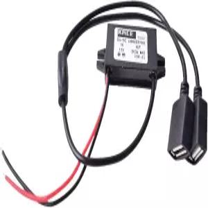 자동차 하드 와이어 충전기 12V 5V 듀얼 USB 여성 포트 충전 케이블 다이렉트 링크 스텝 다운 컨버터 전원