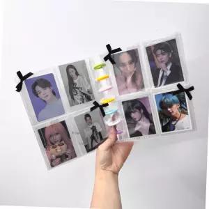 선물 포장용 미니 완제품 리본 블랙 100p 포카 다꾸 파티 소품 리본 핸드메이드부자재 소포장장식