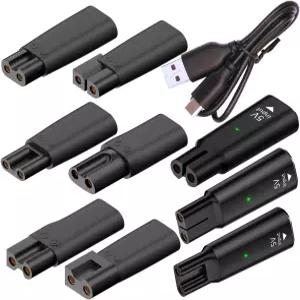 rgzhihuifz 10PCS USB C 전원 코드 교체 충전기 어댑터는 다양한 전기 이발기 수염 트리머 면도기 책상