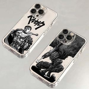 핸드폰케이스 Berserk Guts 전화 케이스 iPhone 16 15 14 13 12 11 ni Pro Max X XR XSMax 7 8 Plus SE20 투명 커버