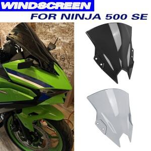 카와사키 닌자 500 SE NINJA500 20242026 프론트 윈드쉴드 더블 버블 윈드스크린 바이저 커버 오토바이 윈