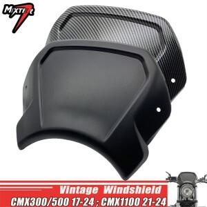 혼다 CMX300 REBEL 2024 Rebel 호환용 오토바이 전면 플레이트 빈티지 윈드스크린 윈드쉴드 디플렉터