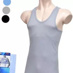 [라일리의류] Rly 면100 남성 컬러런닝 민소매나시 남성런닝셔츠