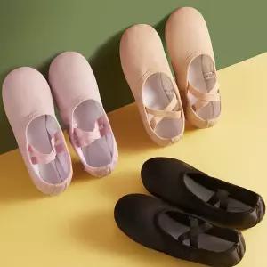 발레슈즈 성인 가죽 부드러운 무용 연습 신발 발레화
