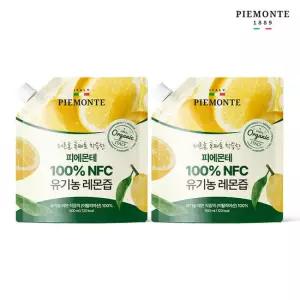 피에몬테 이탈리아 100% NFC착즙 유기농 레몬즙 대용량 500ml 레몬수 레몬주스 2팩