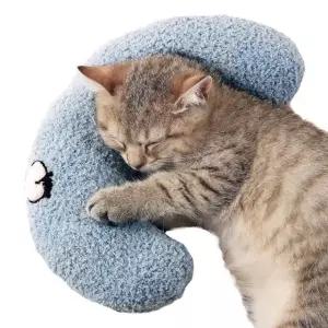 고양이 베개 푹신한 애완동물 진정 하프 도넛 Ginger