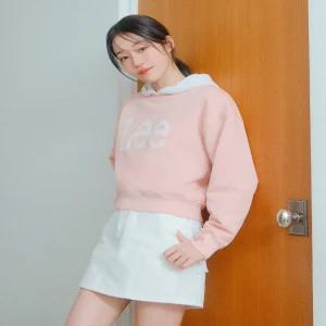 리 우먼 빅 트위치 다잉 로고 맨투맨 라이트 핑크 5922693